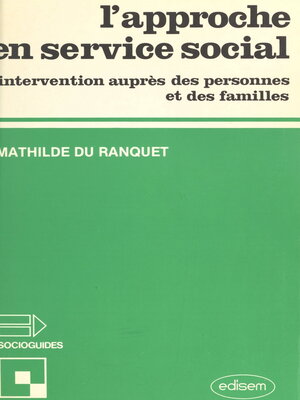 cover image of L'approche en service social